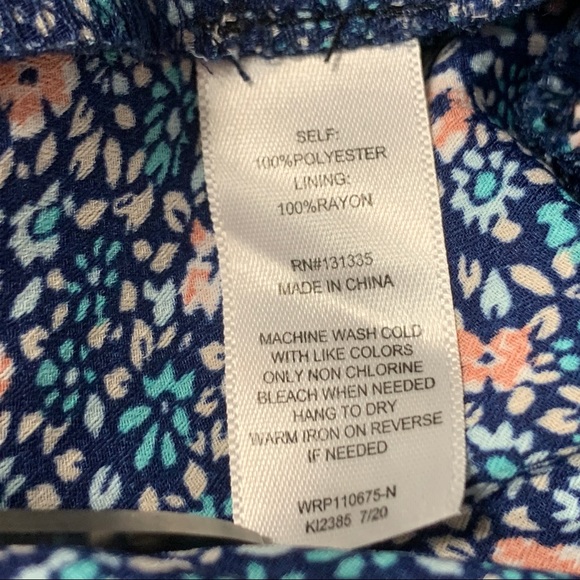 Socialite Sleeveless Romper in Blue Ditsy - Picture 11 of 11